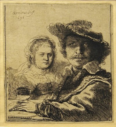 Autoportrait avec Saskia - Rembrandt van Rijn